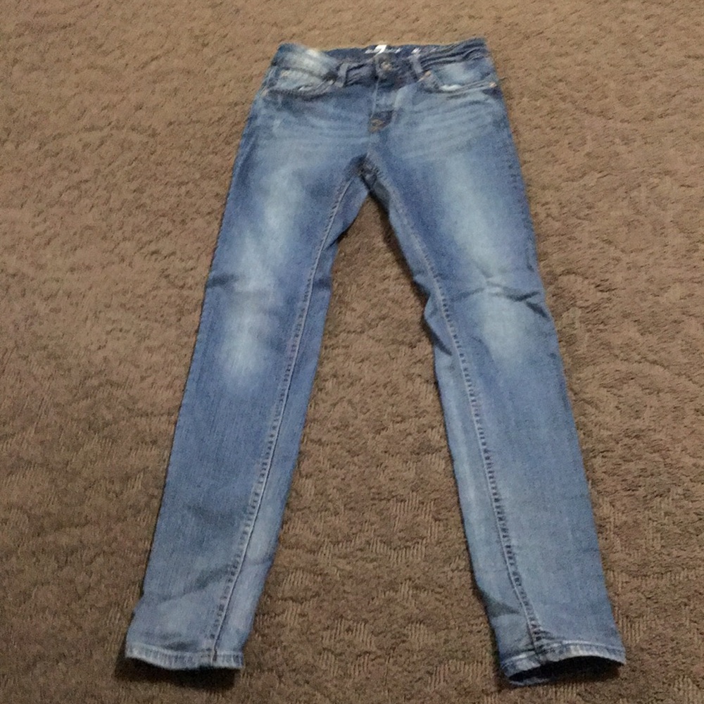 These are skinny jeans they are girls and size 12